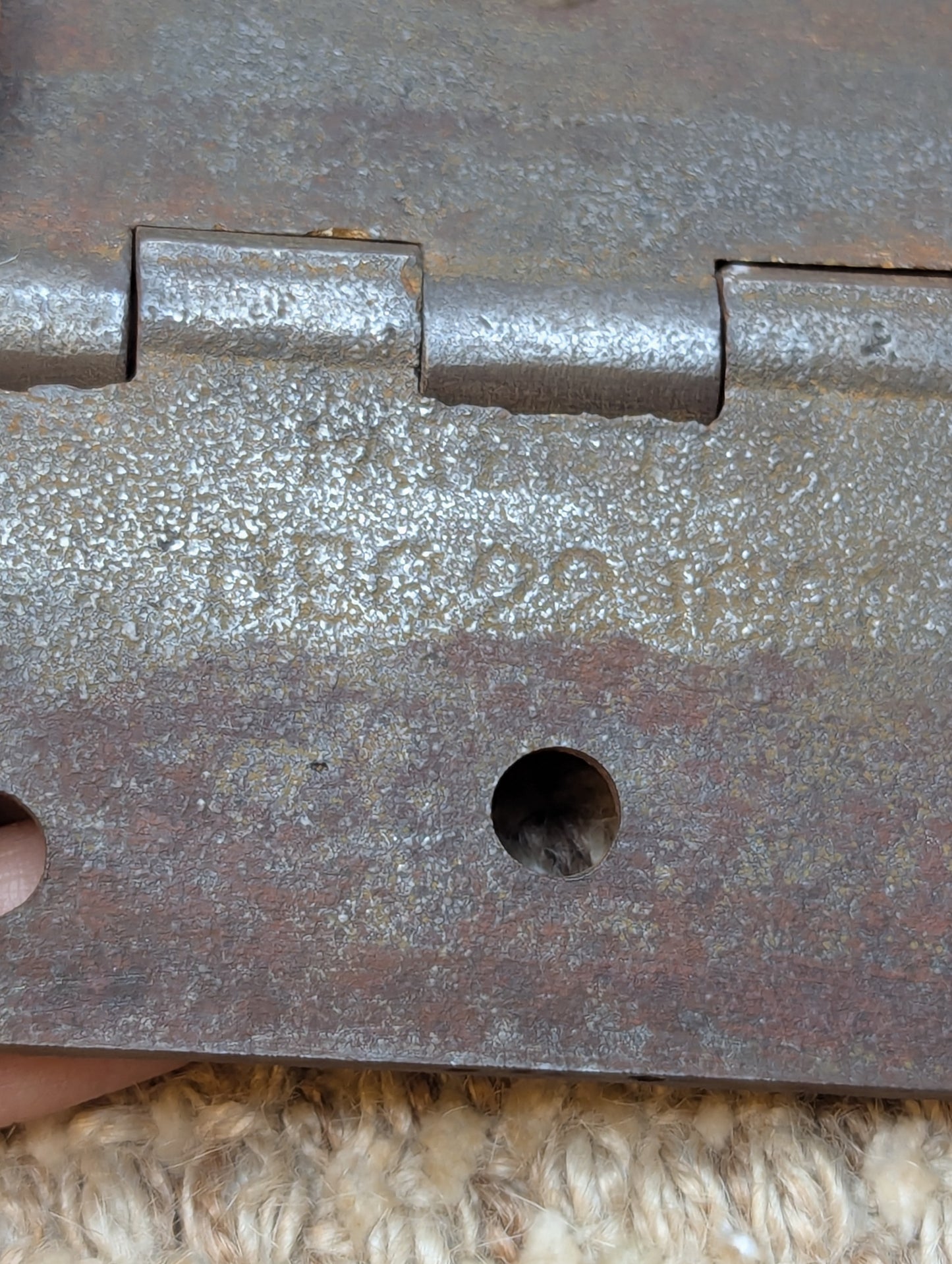 Pair N-ENG BUTT CO 3 1/2" x 3 1/2" Antique Cast Iron Butt Hinges Door Hardware