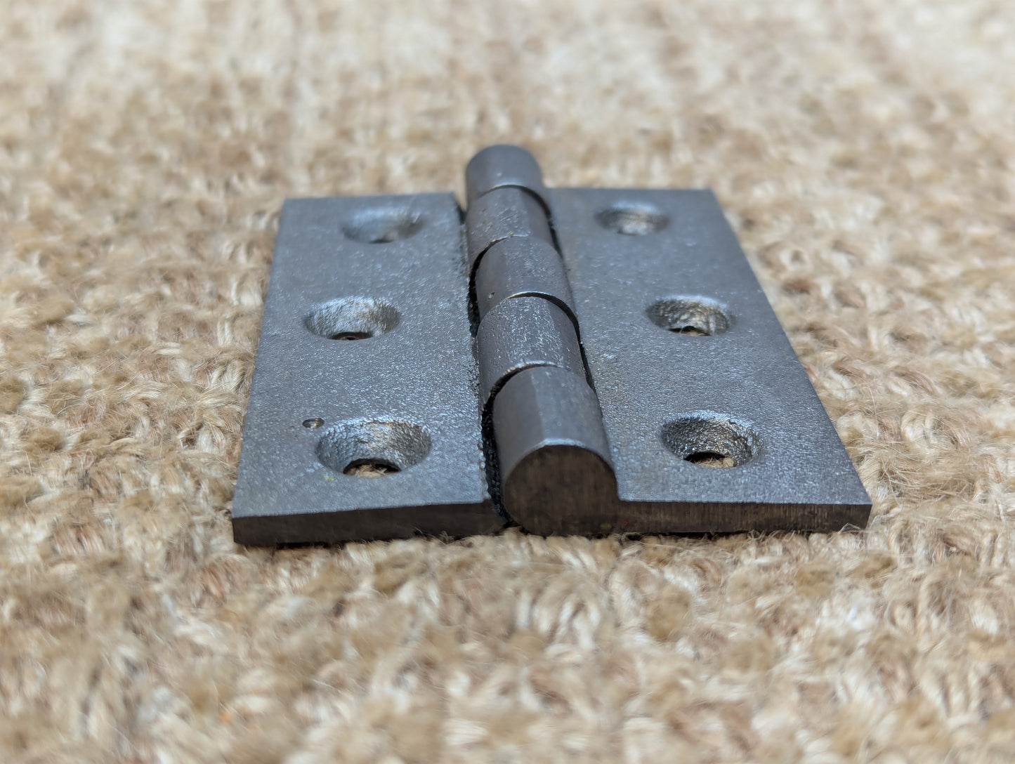 2 3/16" x 3" Antique Cast Iron Butt Hinge Door Hardware