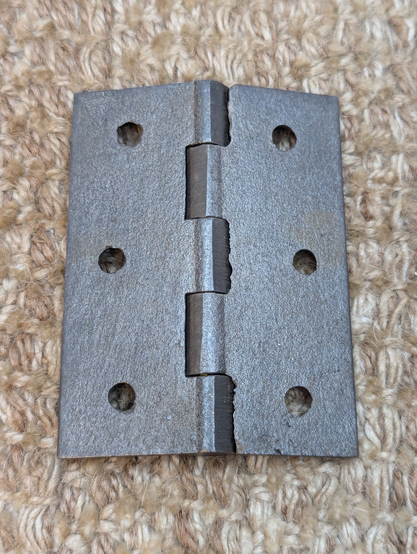 2 3/16" x 3" Antique Cast Iron Butt Hinge Door Hardware