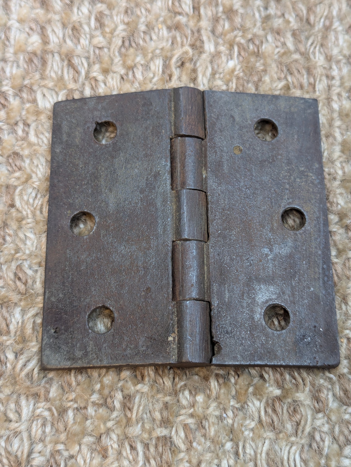 3" x 3" Antique Cast Iron Butt Hinge Door Hardware