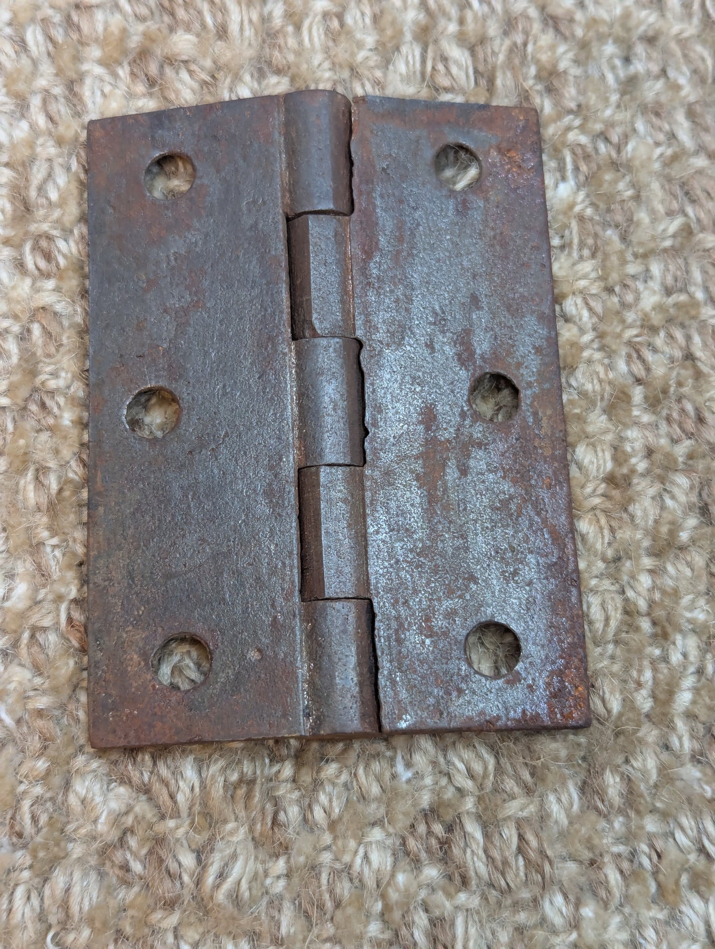 2 1/2" x 3 3/8" Antique Cast Iron Butt Hinge Door Hardware