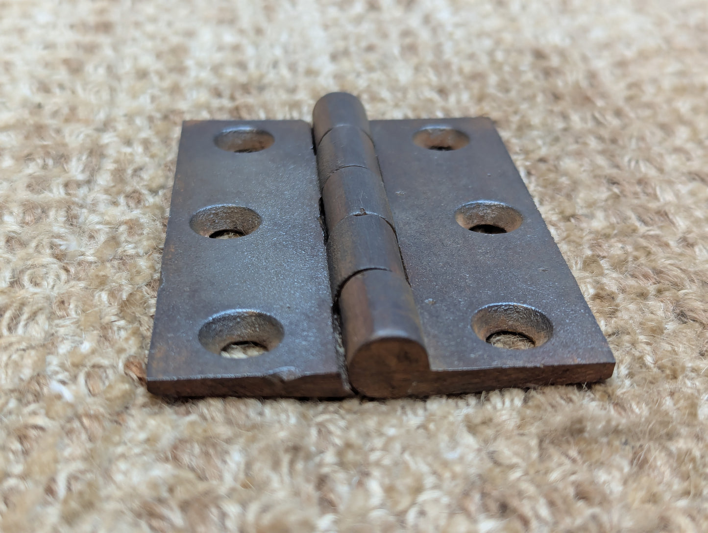 2 1/2" x 3 3/8" Antique Cast Iron Butt Hinge Door Hardware