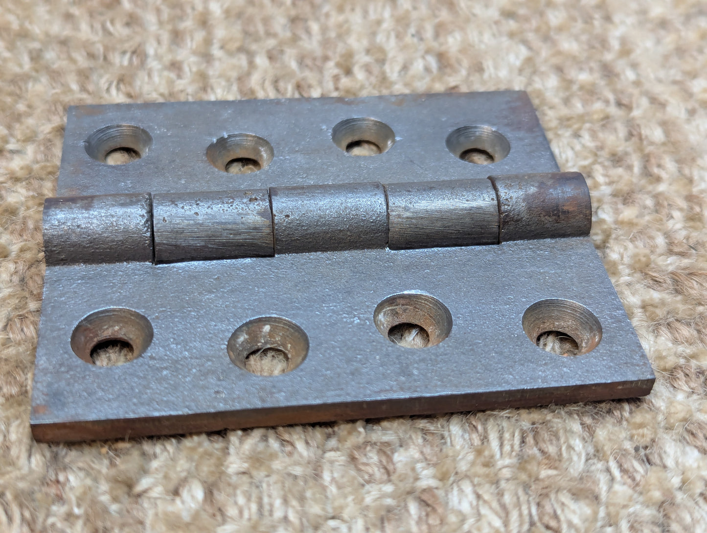 3" x 3 1/2" Antique Cast Iron Butt Hinge Door Hardware