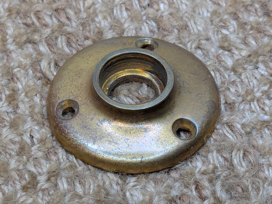 2" Antique Cast Brass Rosette Escutcheon For Door Knob Door Hardware
