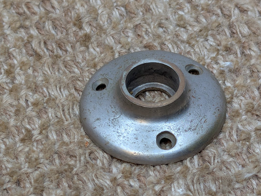 2" Antique Cast Nickel Plated Brass Rosette Escutcheon For Door Knob Door Hardware