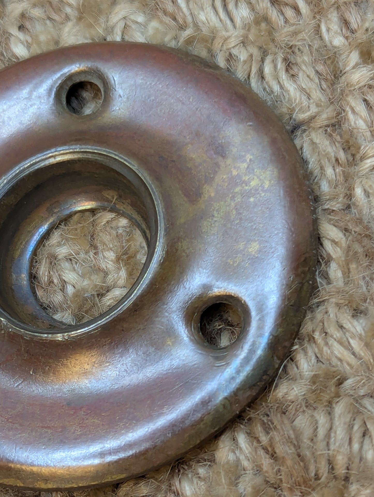 2 1/16" Antique Brass Rosette Escutcheon For Door Knob Door Hardware