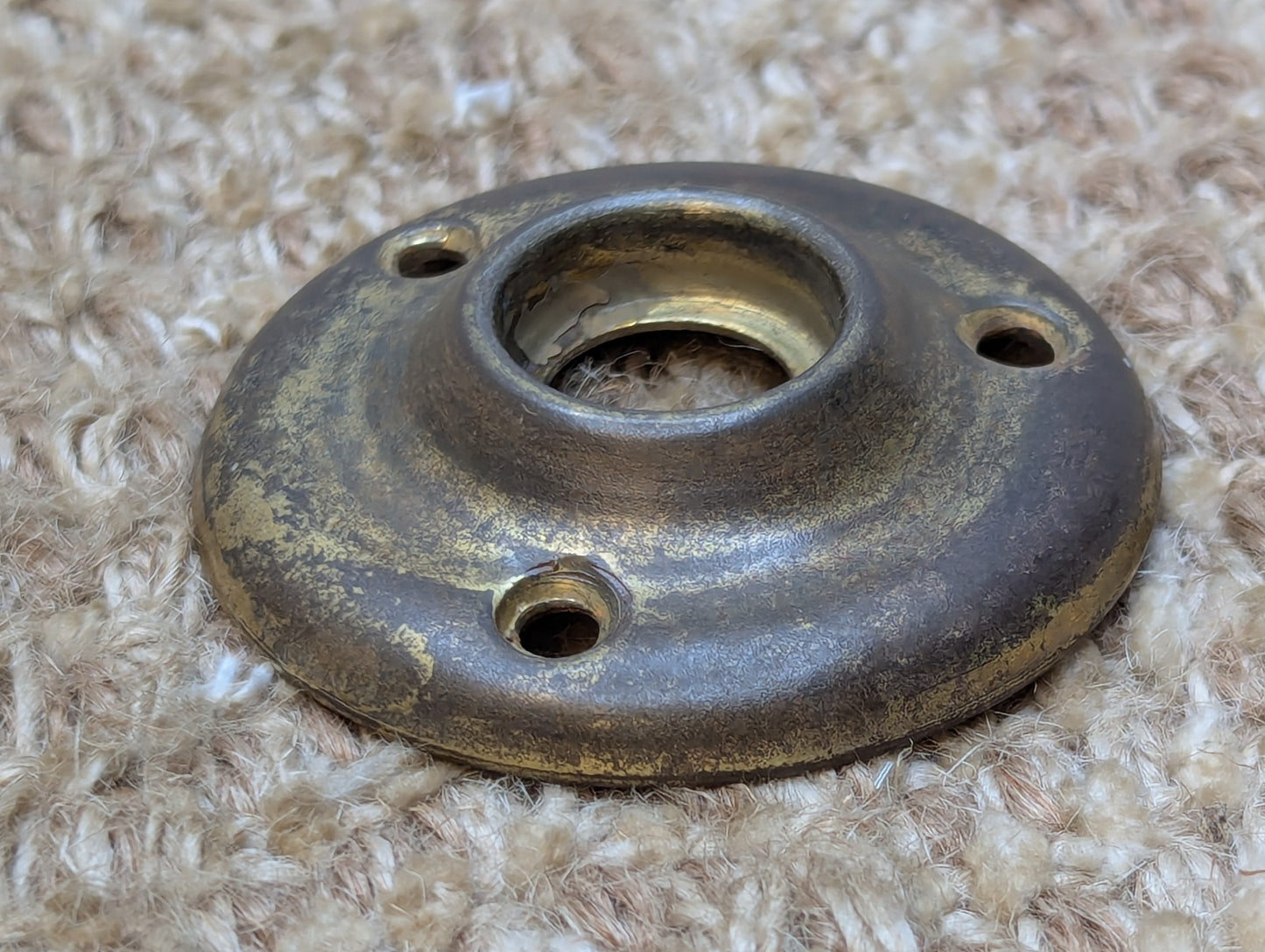 2" Antique Brass Rosette Escutcheon For Door Knob