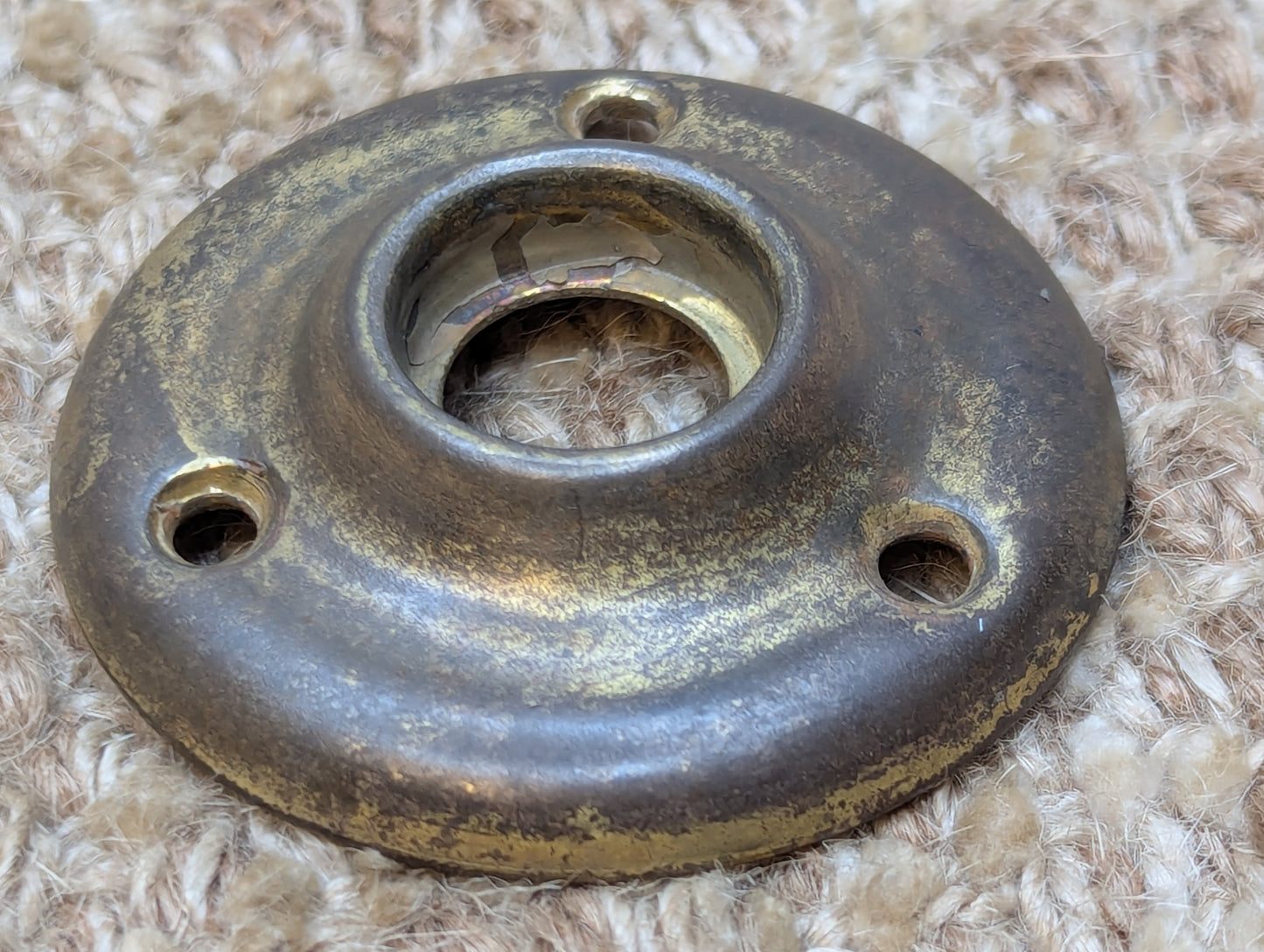 2" Antique Brass Rosette Escutcheon For Door Knob