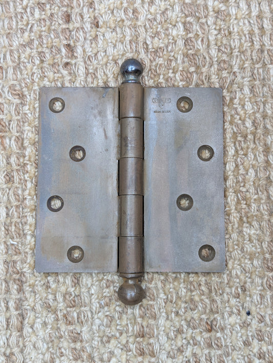 4 1/2" x 4 1/2" Stanley Steel Ball Tip Door Hinge Door Hardware