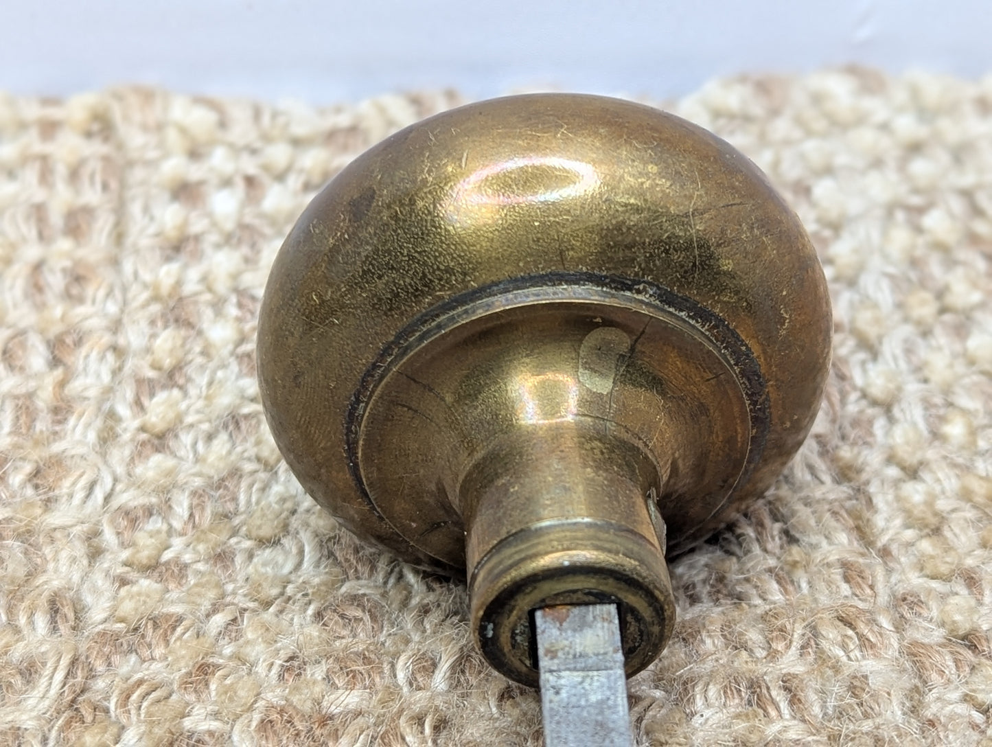 2 1/4" Antique Brass Door Knob Set Door Hardware