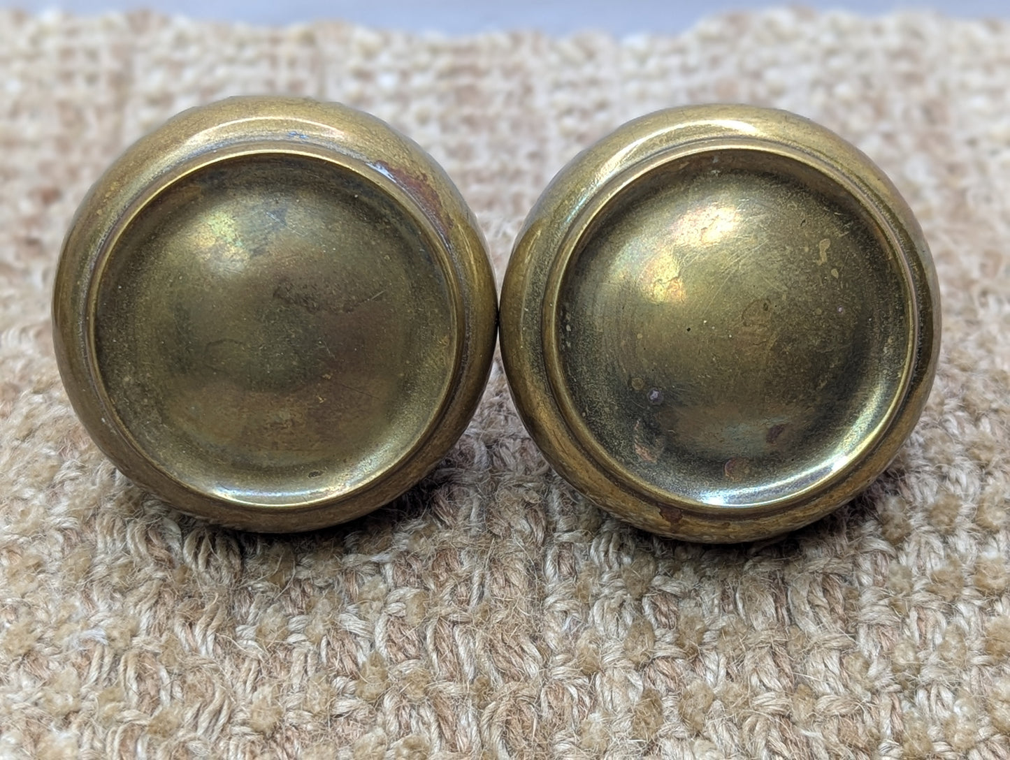 2 1/4" Antique Brass Door Knob Set Door Hardware