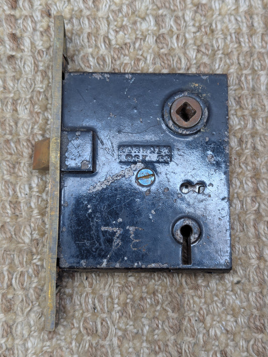 Antique Norwalk Interior Mortise Lock Door Hardware #412 #414