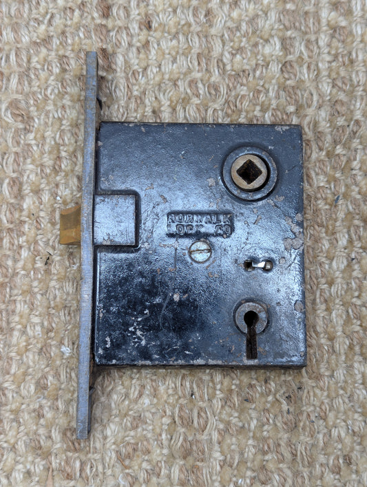 Antique Norwalk Interior Mortise Lock Door Hardware #414 1/2