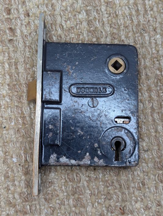 Antique Norwalk Interior Mortise Lock Door Hardware #8531