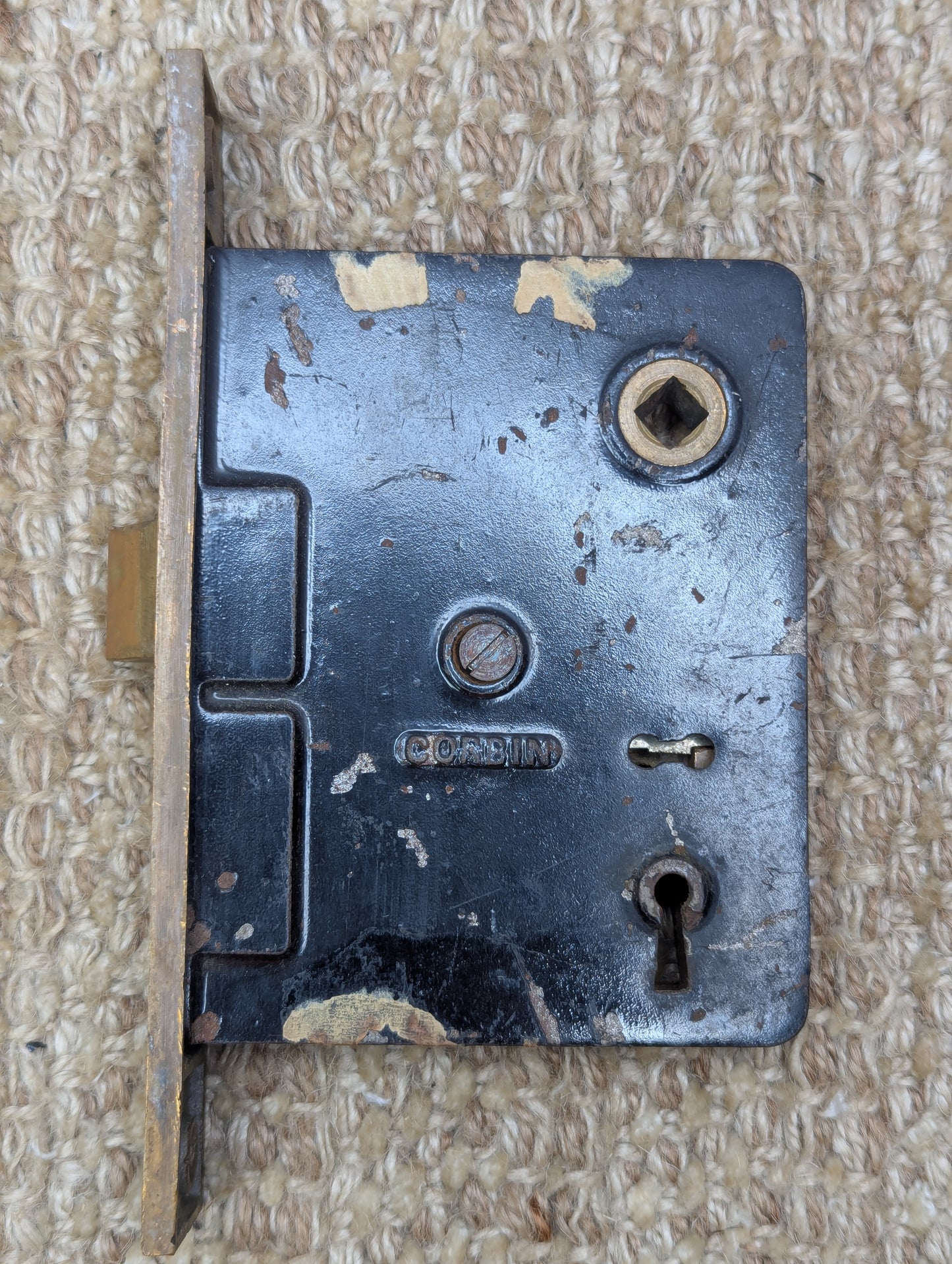 Antique Interior Corbin Mortise Lock Door Hardware #1365 1/2