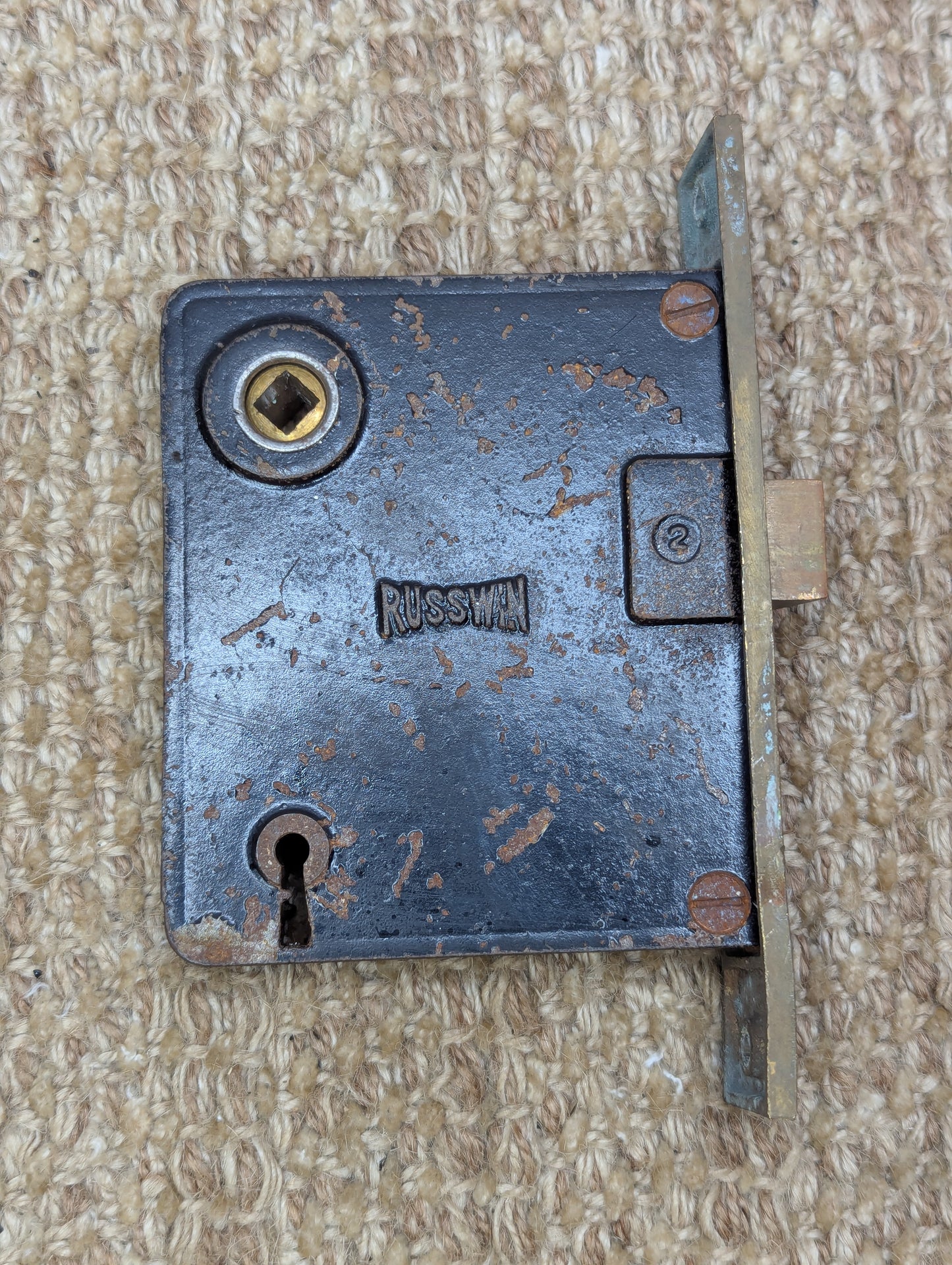 Antique Interior Russwin Mortise Lock Door Hardware #384
