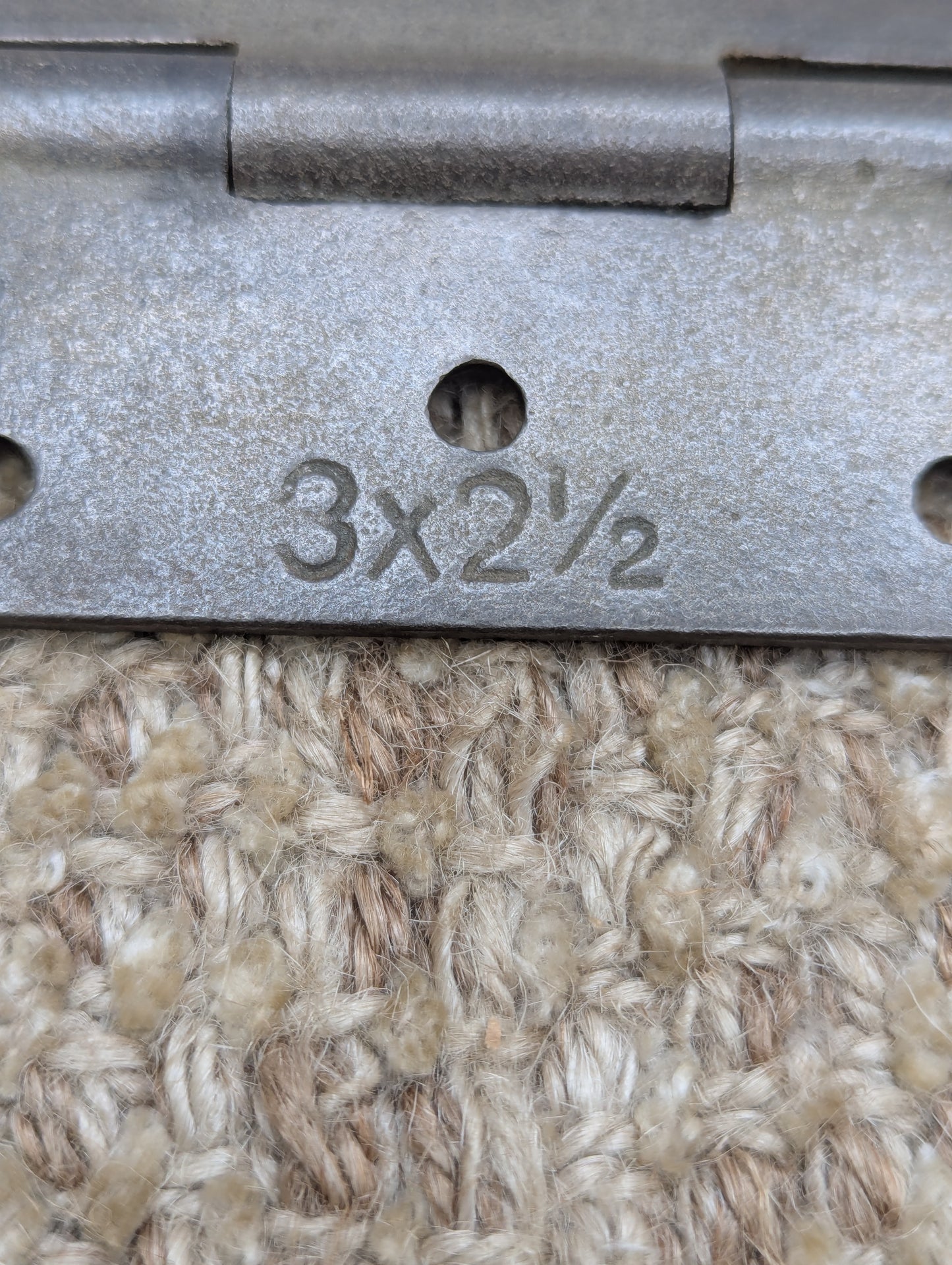 2 1/2" x 3" Antique Decorative Cast Iron Steeple Tip Hinge