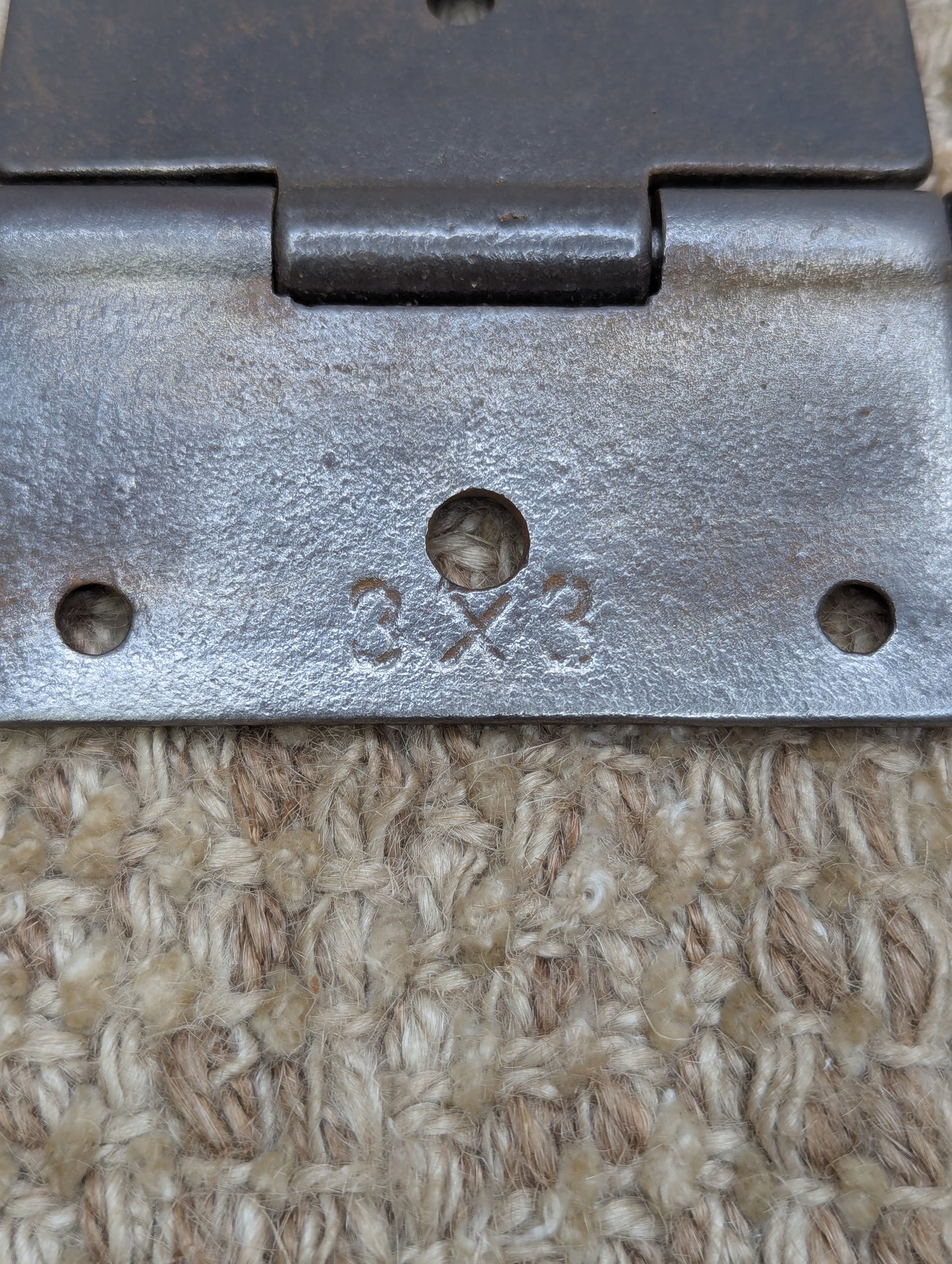 3" x 3" Antique Decorative Cast Iron Steeple Tip Hinge