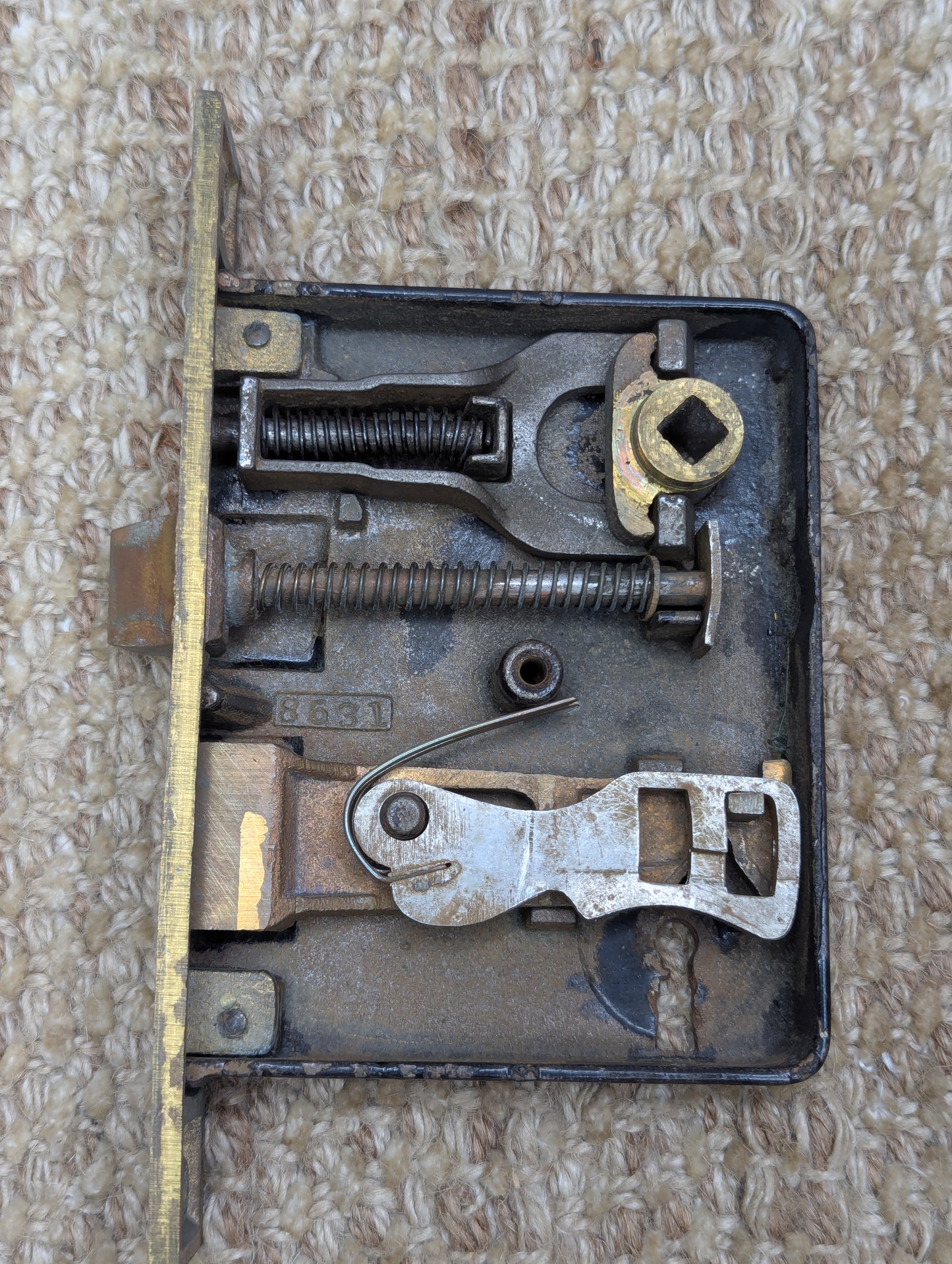 Antique Interior Norwalk Mortise Lock Door Hardware #8531