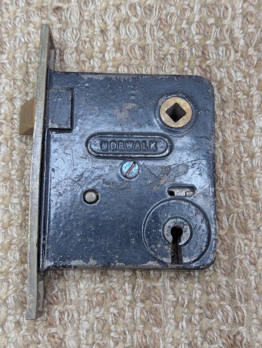 Antique Interior Norwalk Mortise Lock Door Hardware #8471