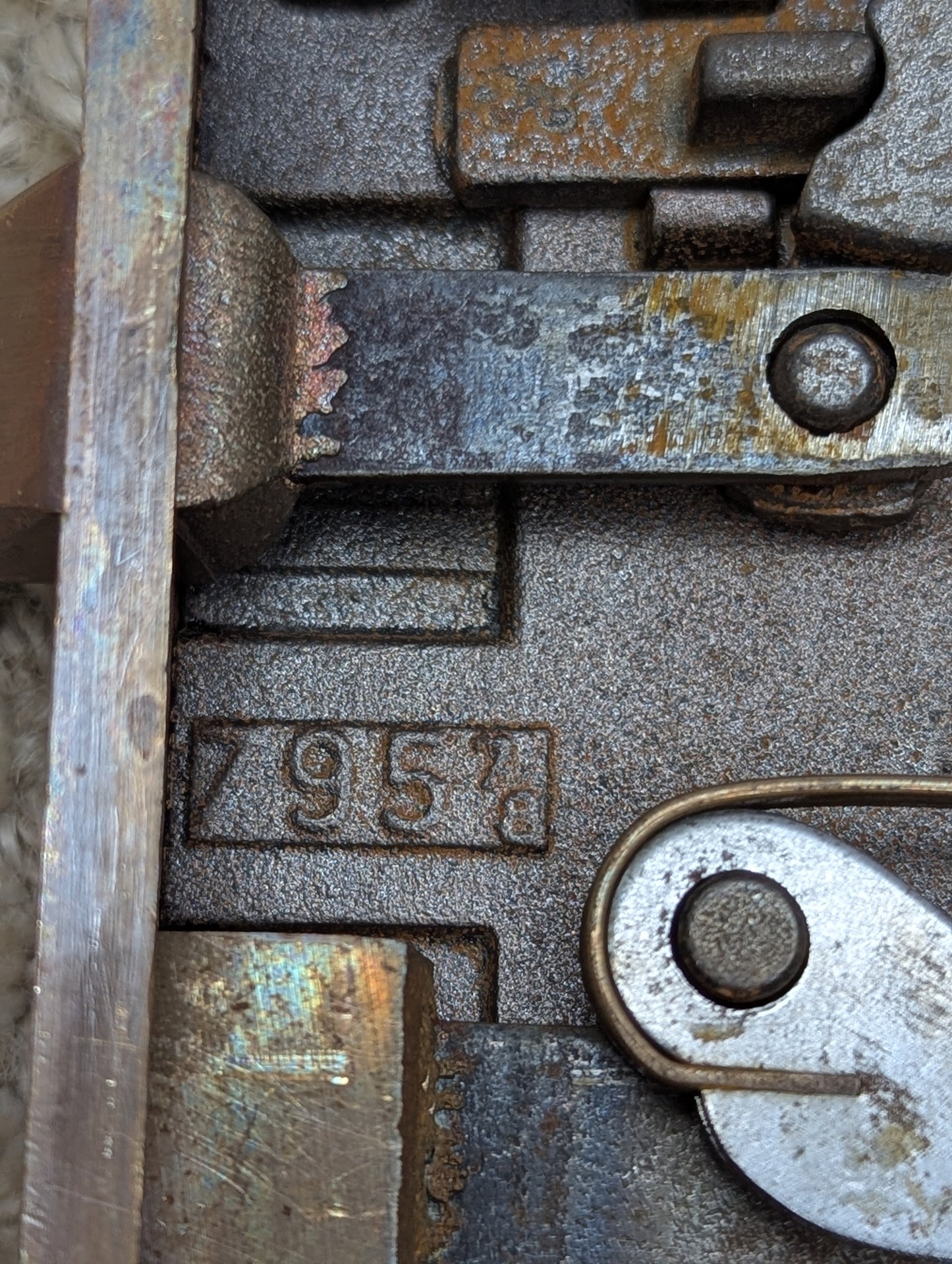 Antique Interior Corbin Mortise Lock Door Hardware #795 7/8