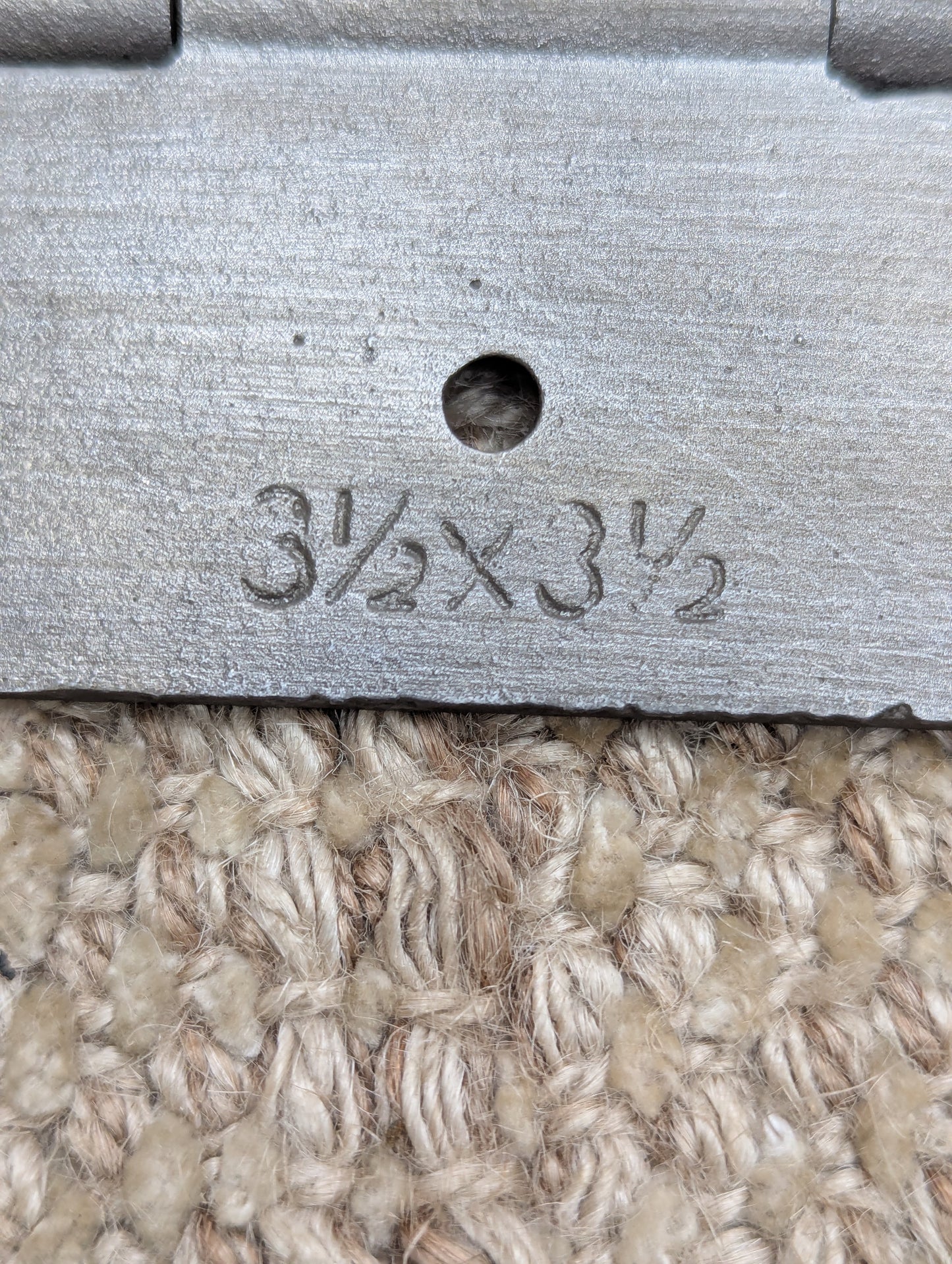 3 1/2" x 3 1/2" Antique Decorative Cast Iron Ball Tip Hinge