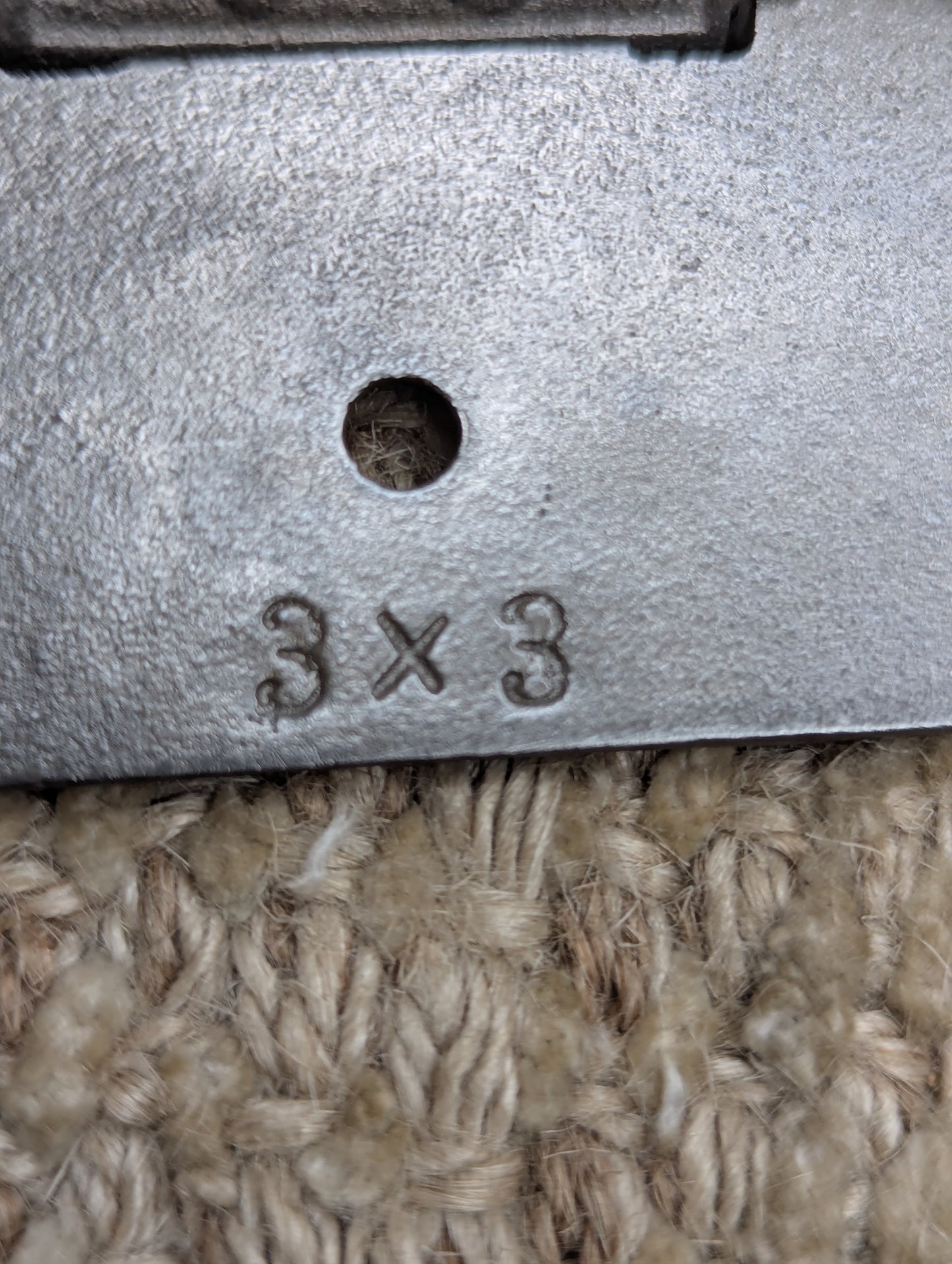 3" x 3" Antique Ornate Cast Iron Ball Tip Hinge