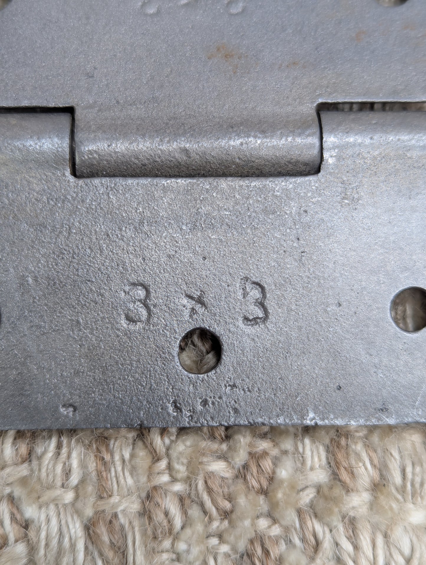 3" x 3" Antique Ornate Cast Iron Steeple Hinge