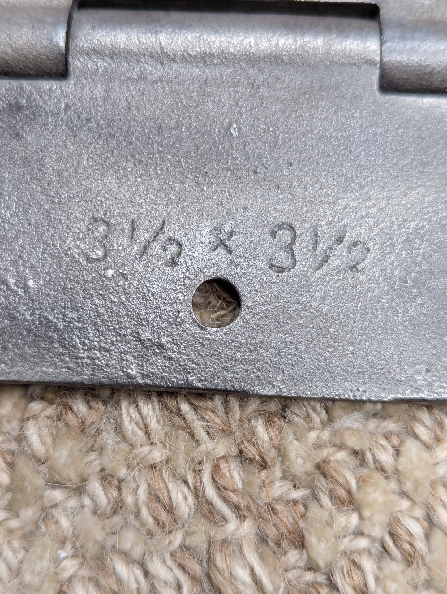 3 1/2" x 3 1/2" Antique Ornate Cast Iron Steeple Hinge