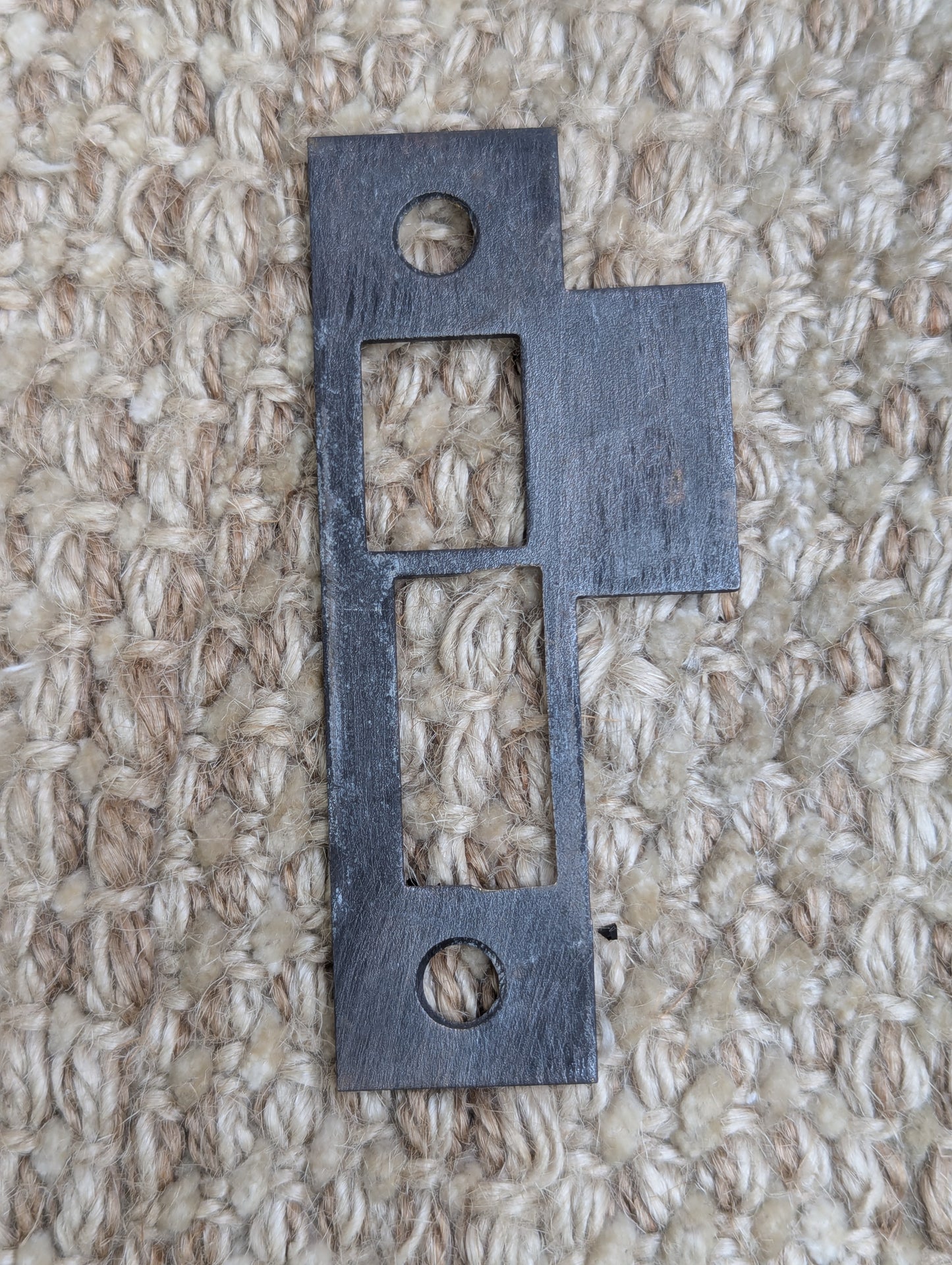 Antique Earle Interior Mortise Lock #400 Door Hardware With Key & Strike Plate