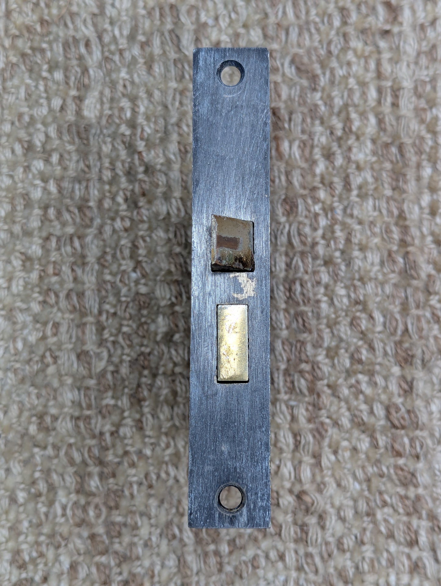 Antique Earle Interior Mortise Lock #400 Door Hardware With Key & Strike Plate