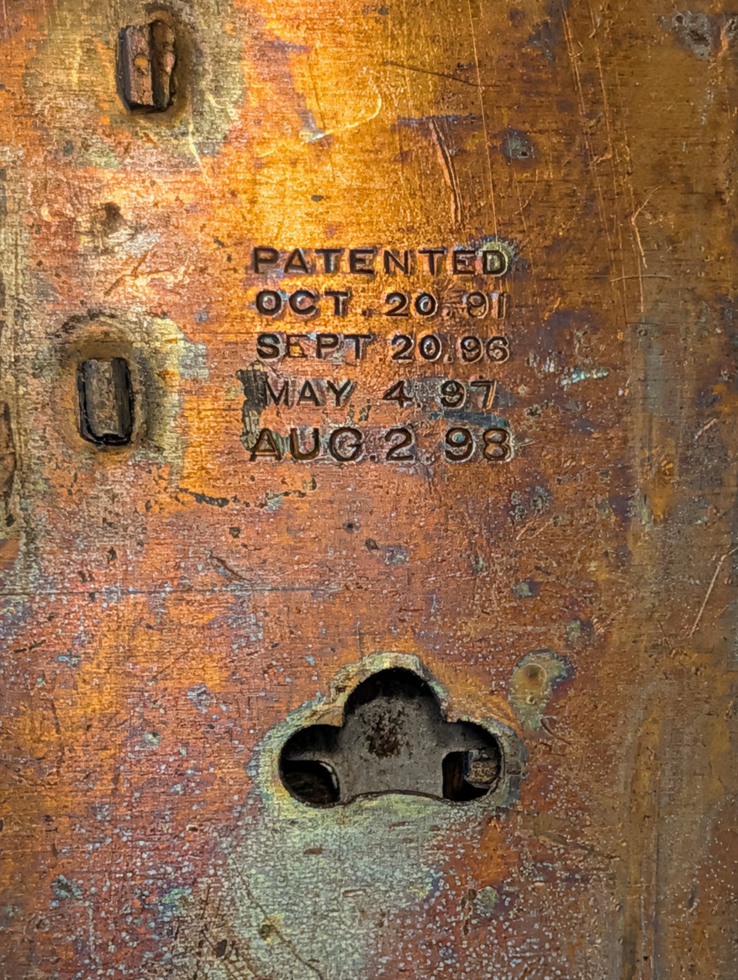 Antique Yale Mortise Lock Box "Junior Vulcan" Patent 1898-No Key included