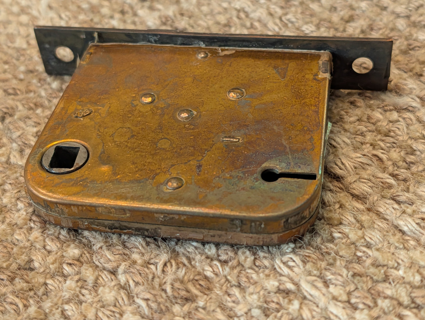 Antique Yale Mortise Lock Box "Junior Vulcan" Patent 1898-No Key included