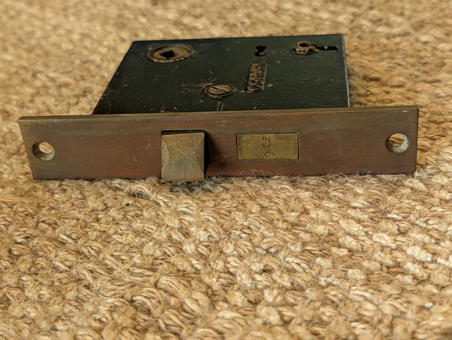 Antique Corbin Mortise Lock Box -Number 1364 1/2-No Key included