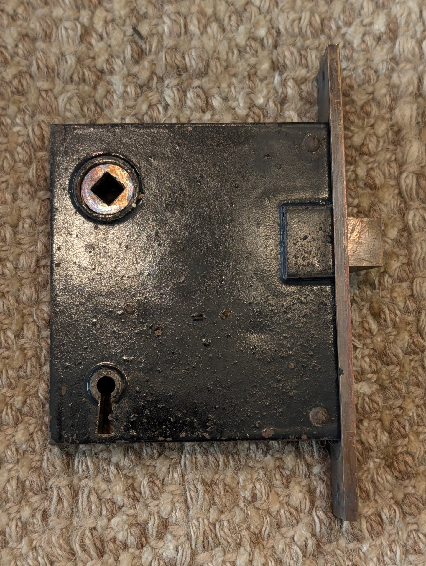 Antique Corbin Mortise Lock Box -Number 1364 1/2-No Key included