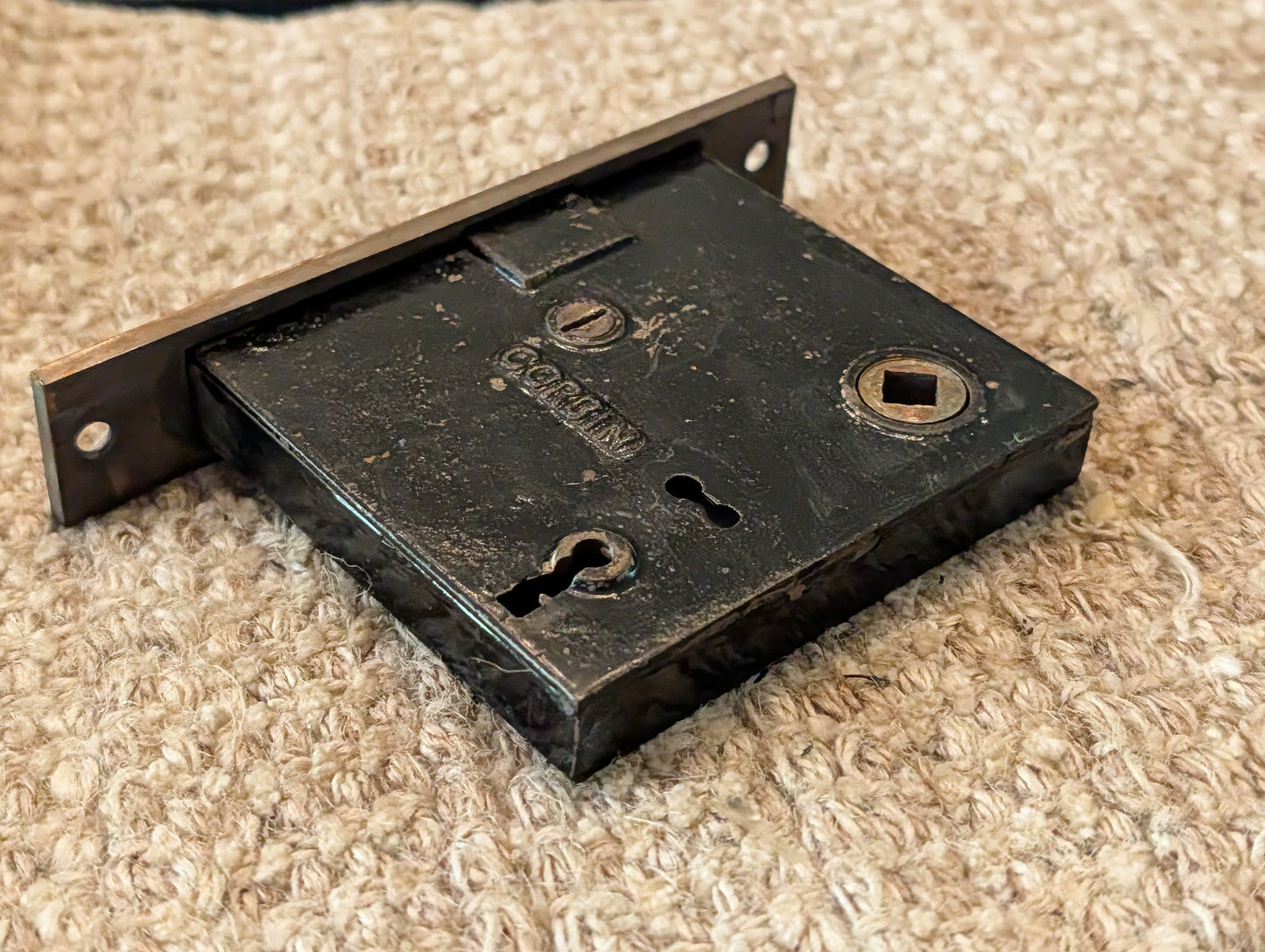 Antique Corbin Mortise Lock Box -Number 1364 1/2-No Key included