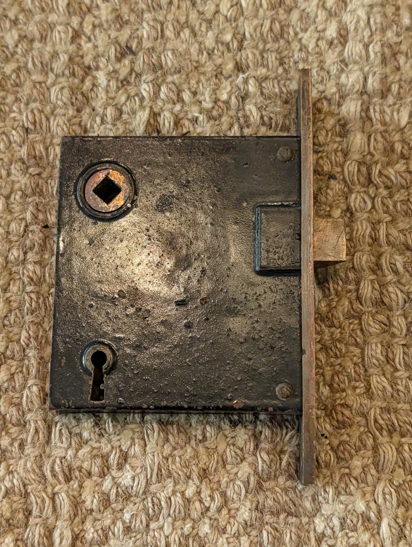 Antique Corbin Mortise Lock Box -Number 1364 1/2-No Key included