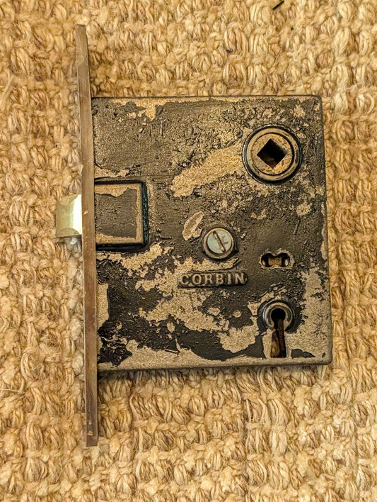 Antique Corbin Mortise Lock Box -Number 770-No Key included