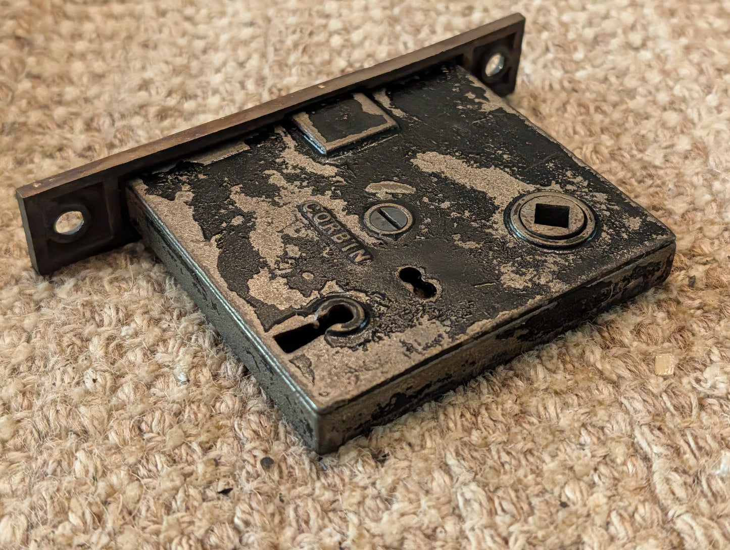 Antique Corbin Mortise Lock Box -Number 770-No Key included