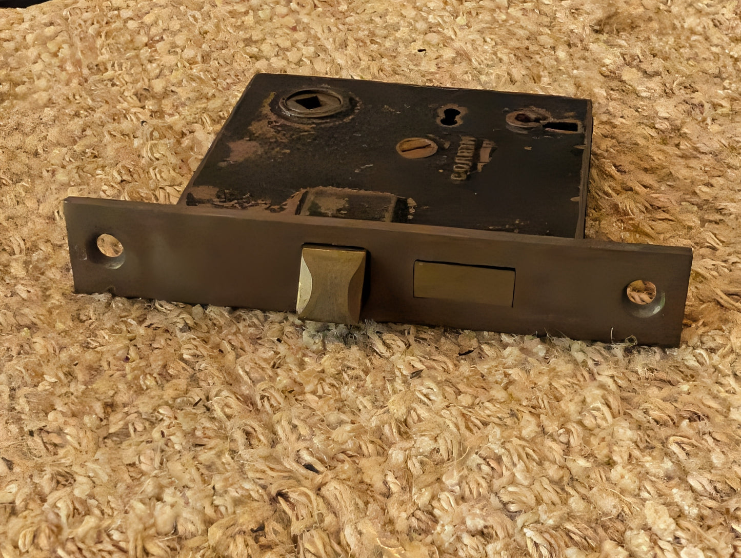 Antique Corbin Mortise Lock Box -Number 770-No Key included