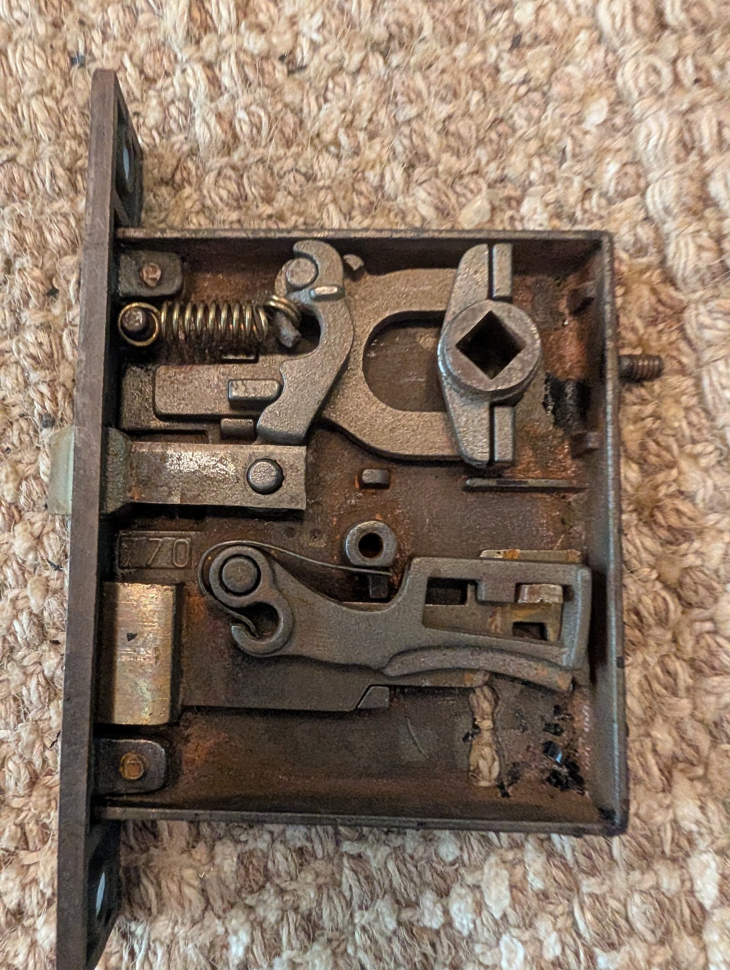 Antique Corbin Mortise Lock Box -Number 770-No Key included