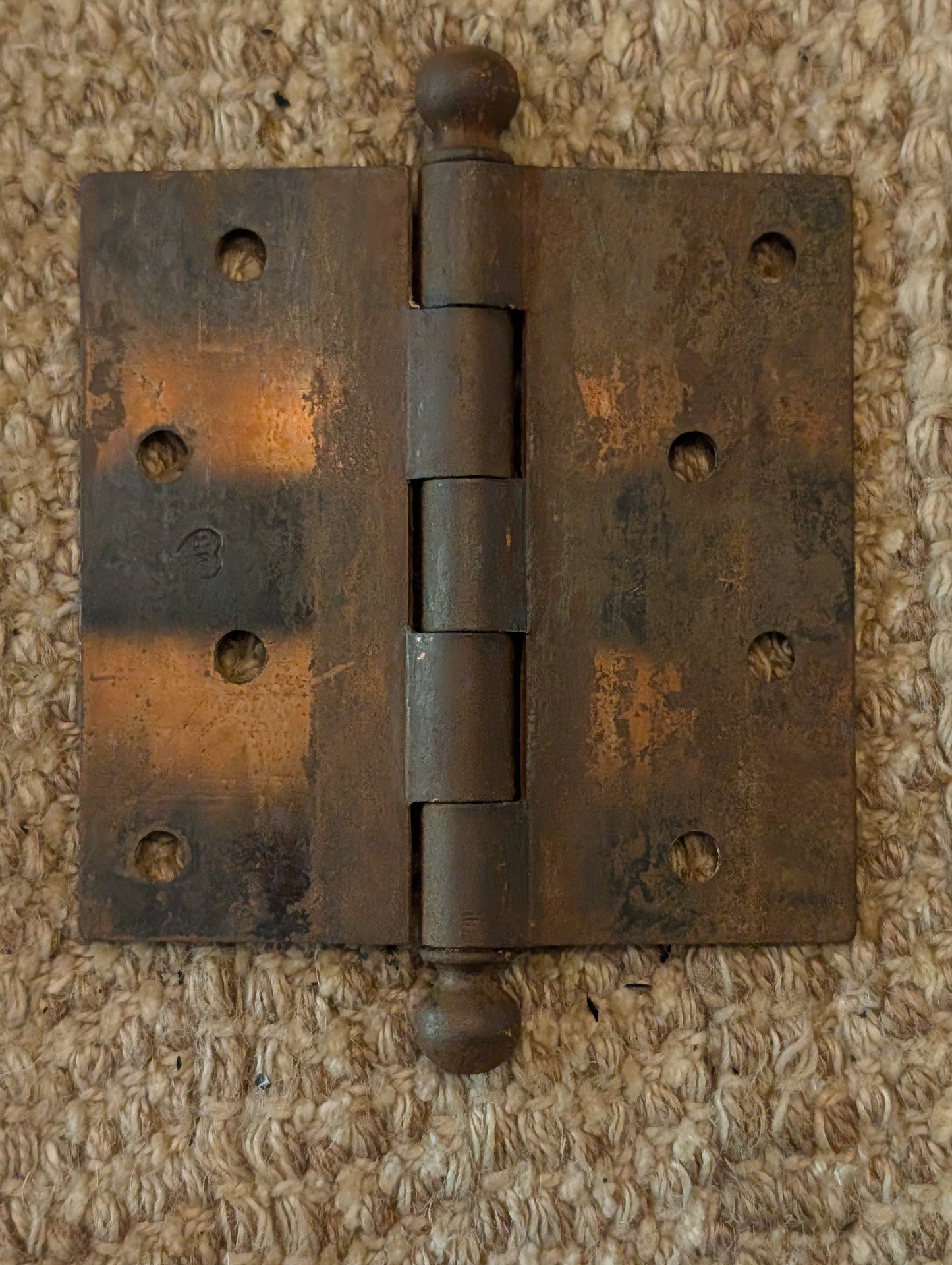 Antique 4 1/2" x 4 1/2" Stanley Ball Tip Door Hinge Original Steel Hardware Sold Individually