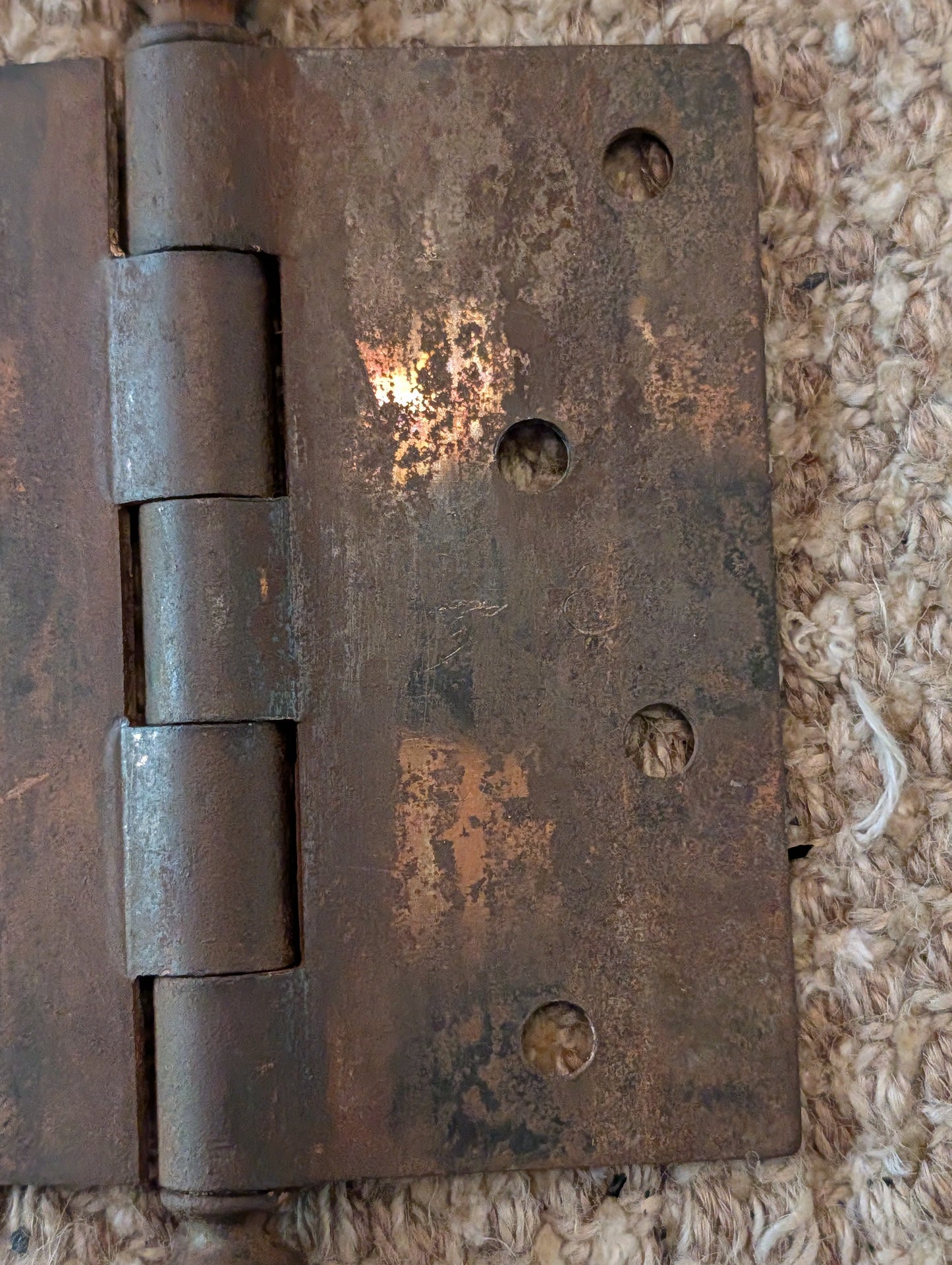 Antique 4 1/2" x 4 1/2" Stanley Ball Tip Door Hinge Original Steel Hardware Sold Individually