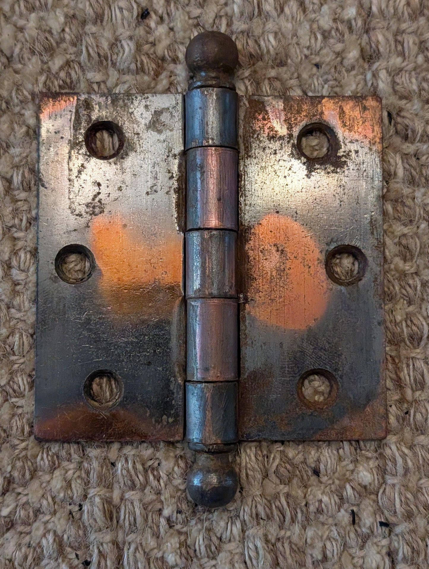 Antique 3 1/2" x 3 1/2" McKinney Ball Tip Door Hinge Original Steel Hardware Sold Individually