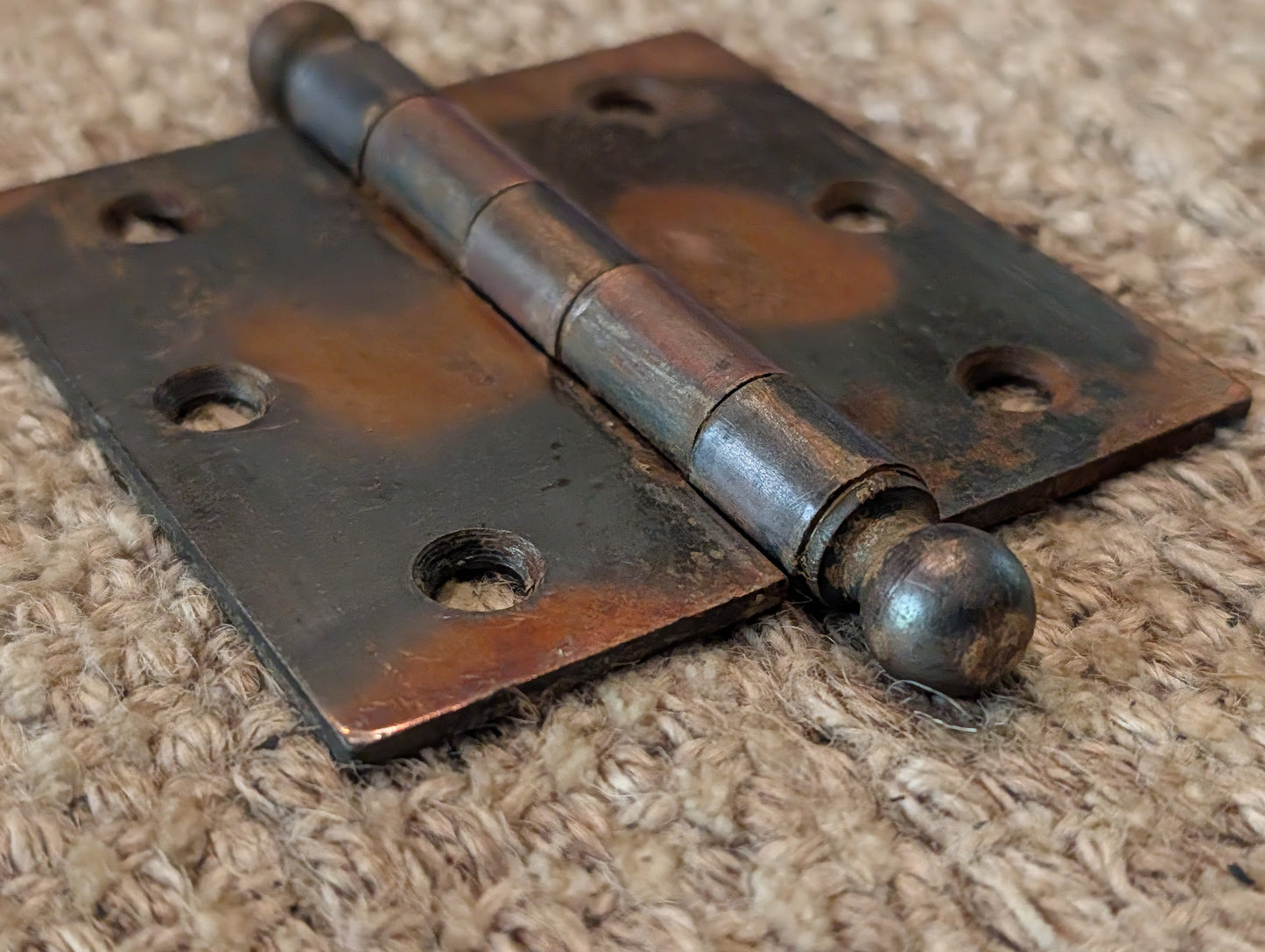 Antique 3 1/2" x 3 1/2" McKinney Ball Tip Door Hinge Original Steel Hardware Sold Individually