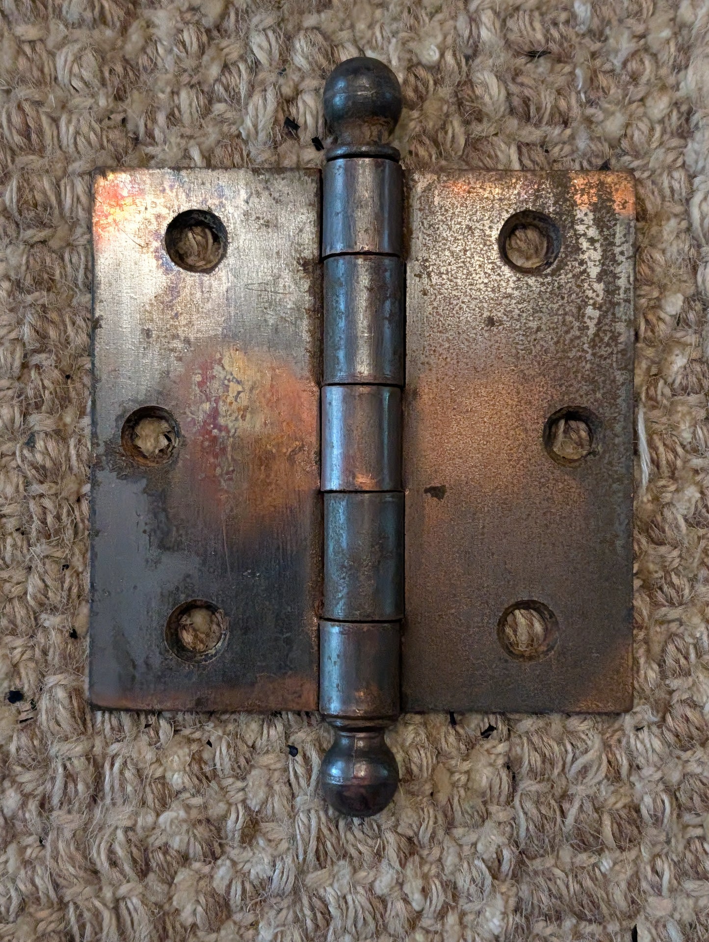 Antique 3 1/2" x 3 1/2" McKinney Ball Tip Door Hinge Original Steel Hardware Sold Individually