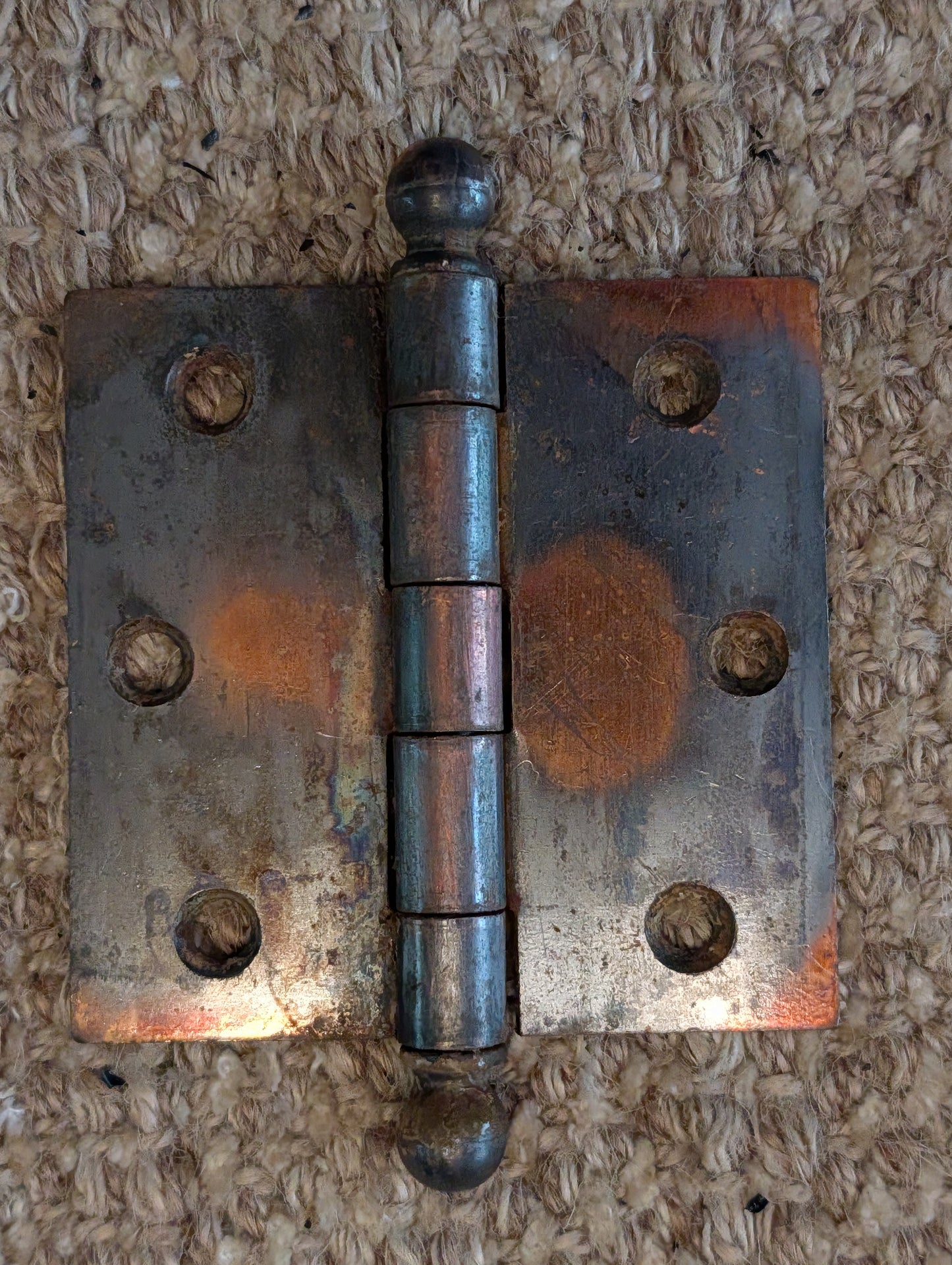 Antique 3 1/2" x 3 1/2" McKinney Ball Tip Door Hinge Original Steel Hardware Sold Individually