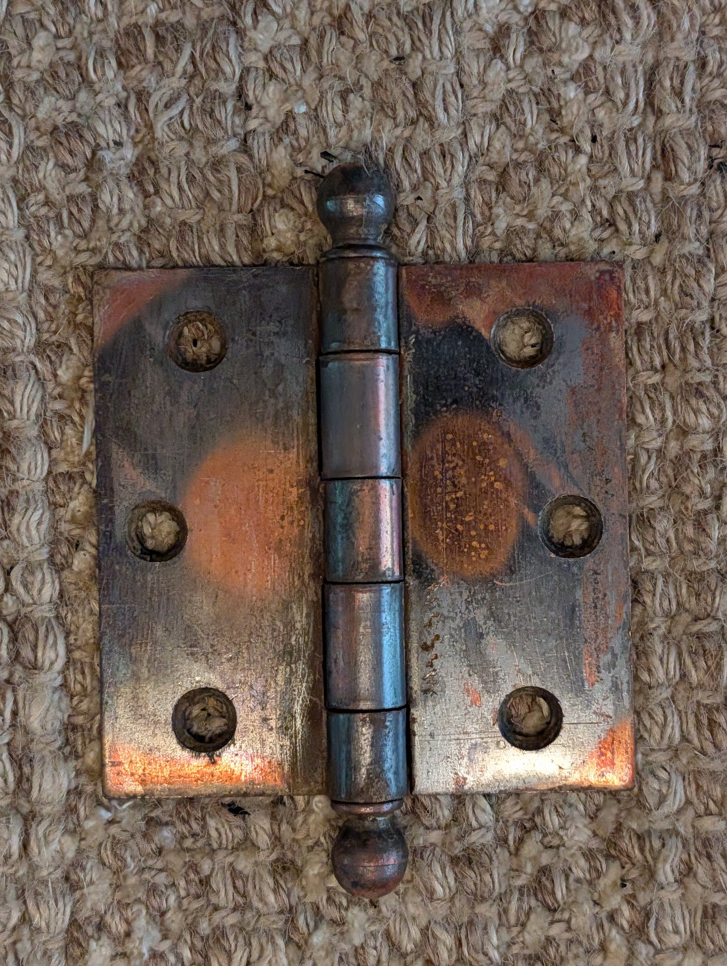 Antique 3 1/2" x 3 1/2" McKinney Ball Tip Door Hinge Original Steel Hardware Sold Individually