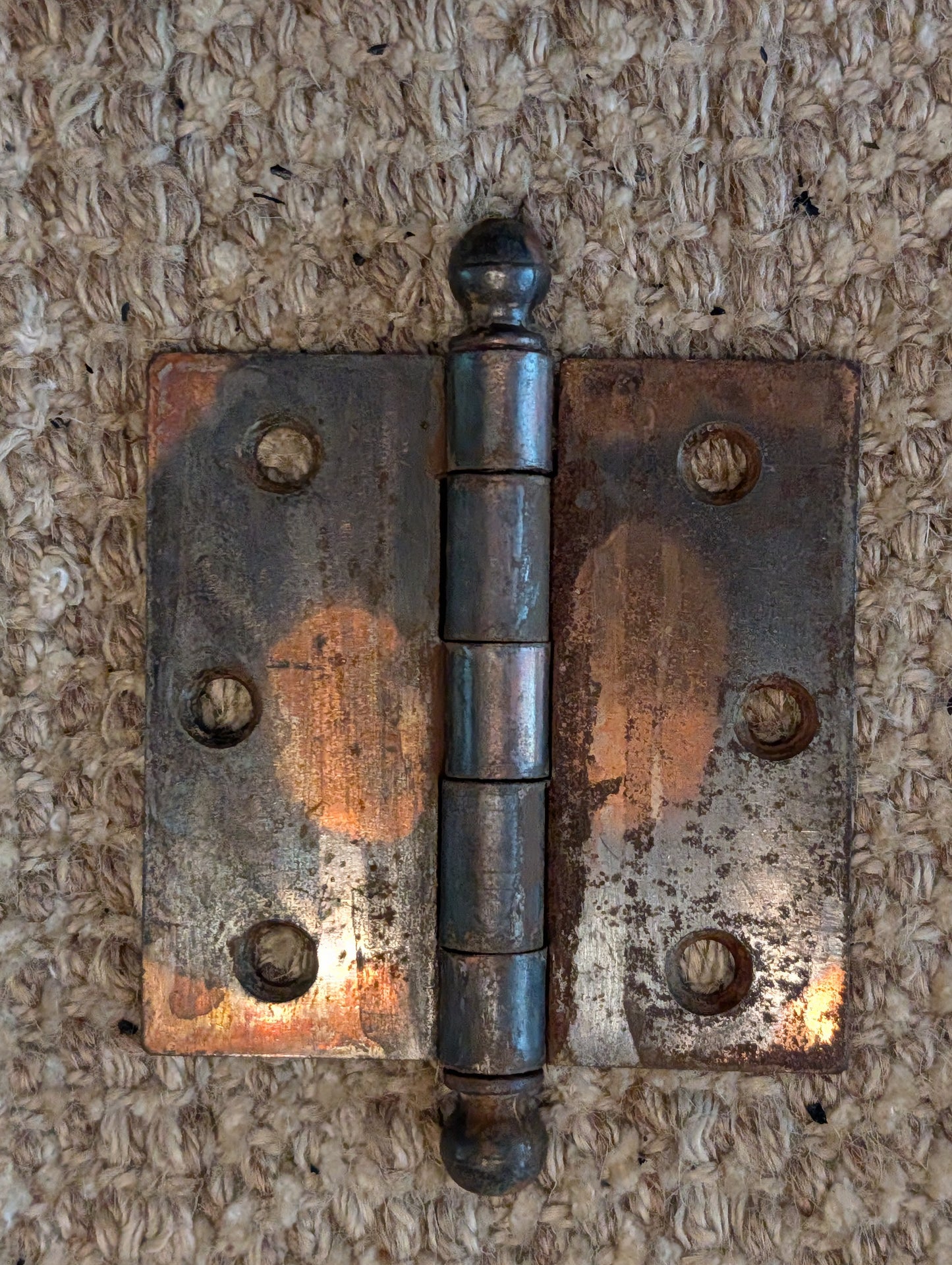 Antique 3 1/2" x 3 1/2" McKinney Ball Tip Door Hinge Original Steel Hardware Sold Individually