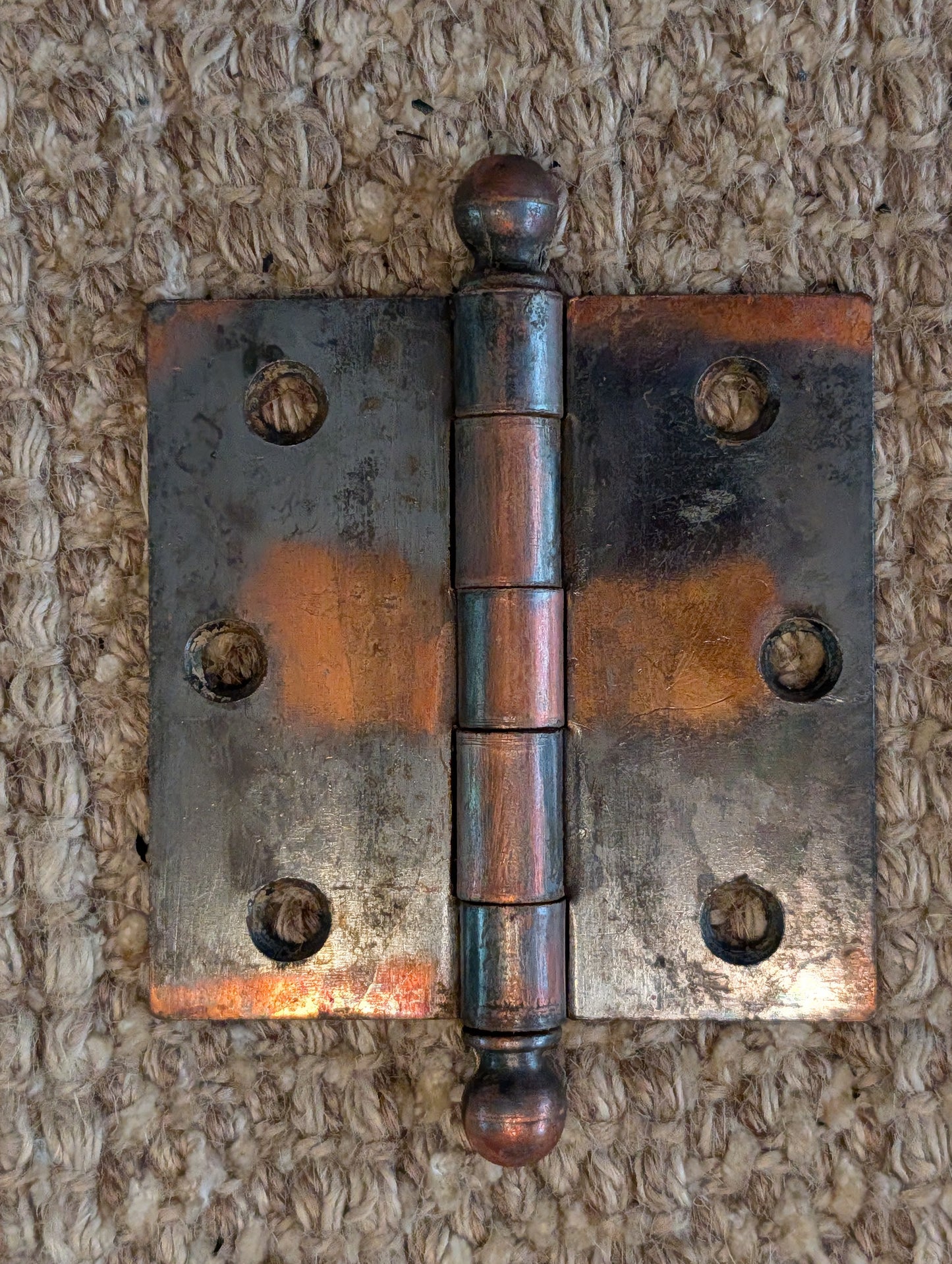Antique 3 1/2" x 3 1/2" McKinney Ball Tip Door Hinge Original Steel Hardware Sold Individually